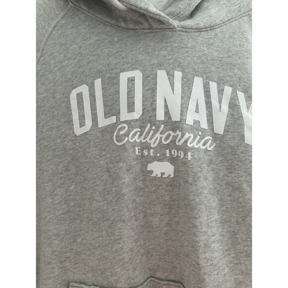 OLD NAVY California 1994 Womens Fleece Hoodie Sweatshirt Large Grey Kangaroo - Picture 4 of 8